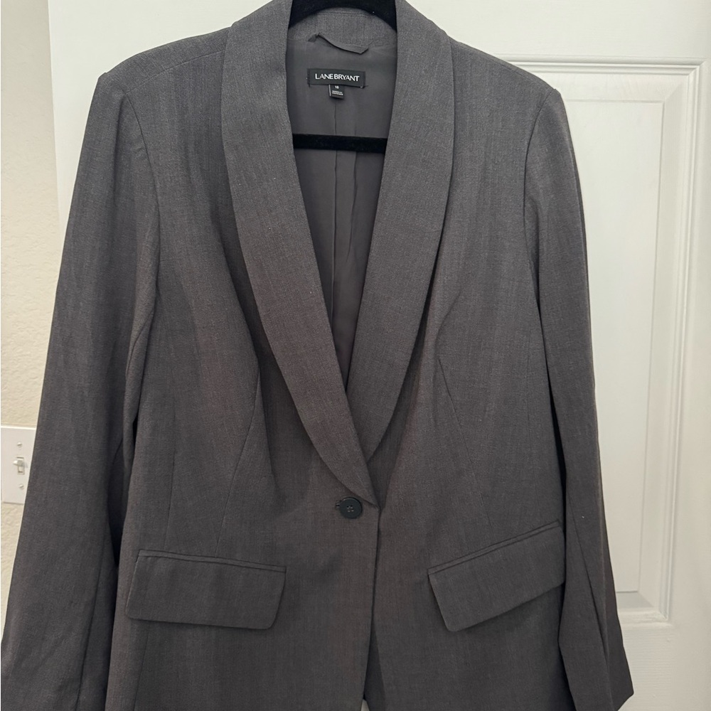 Lane Bryant Charcoal Blazer
